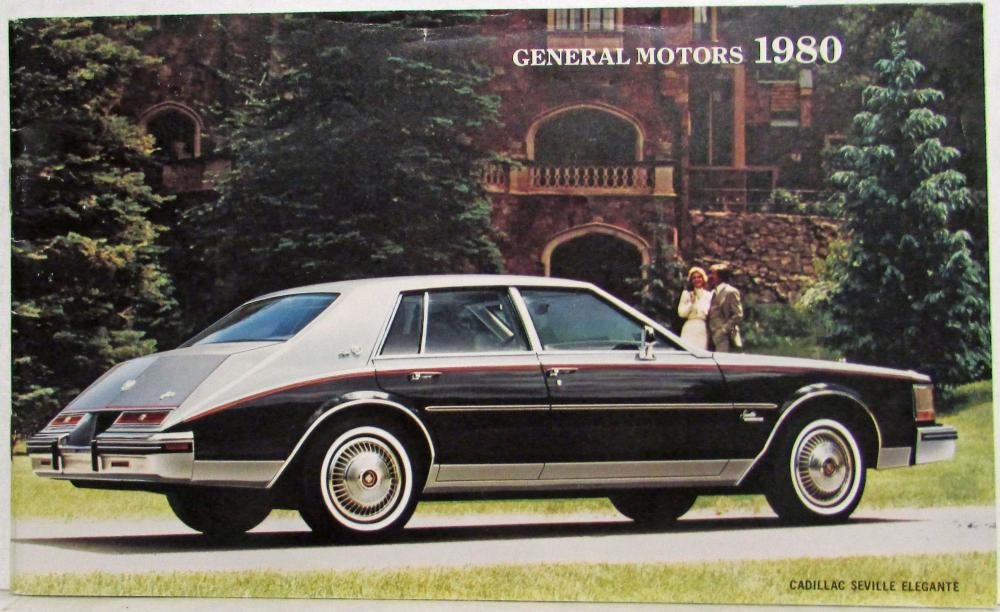 1980 General Motors New Model Year of GM Cars Sales Brochure