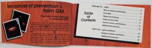1985 General Motors GM Accessories Catalog - Small Format
