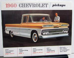 1960 Chevrolet Truck Dealer Color Sales Brochure Pickup C14 C15 C25 C36 Original
