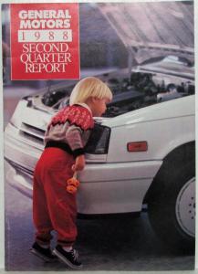 1988 General Motors GM Second Quarter Report for Stockholders