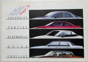 1989 General Motors Detroit Collection New Model Year of GM Cars Sales Brochure