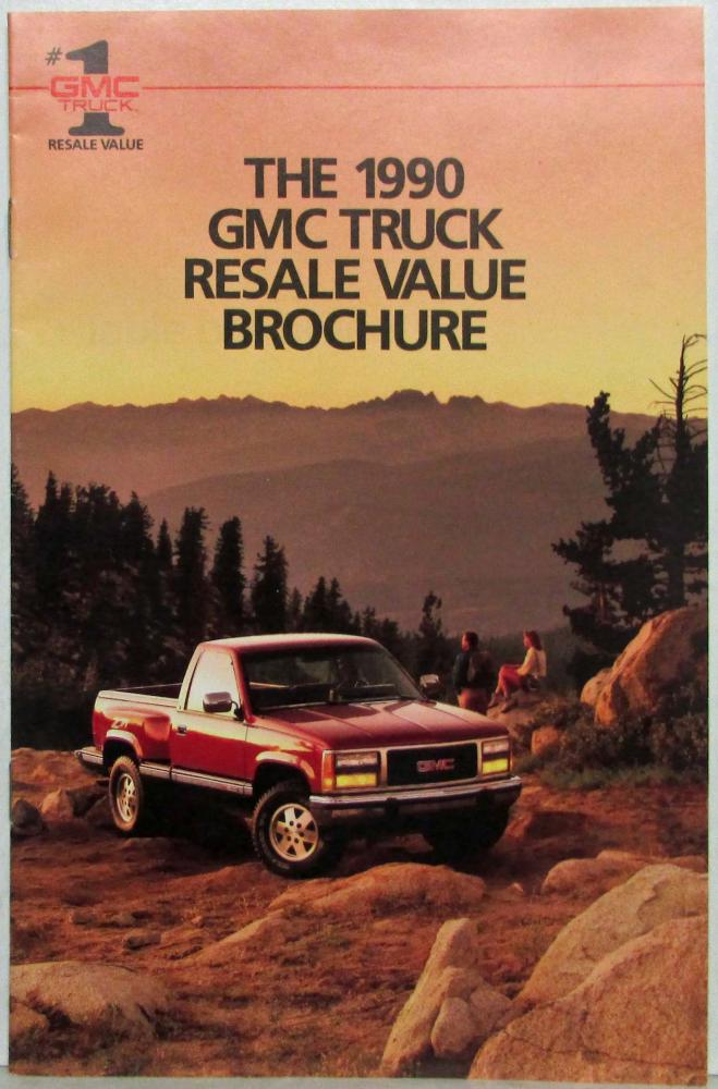 1990 GMC Truck Resale Value Brochure