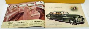 1940 Chrysler Imperial Saratoga New Yorker Traveler Windsor Royal Sales Brochure