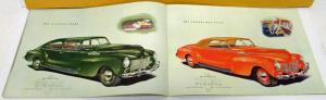 1940 Chrysler Imperial Saratoga New Yorker Traveler Windsor Royal Sales Brochure