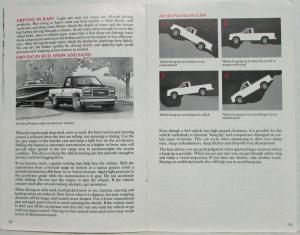 1989 GMC Truck Off-Road Driving Instructional Brochure