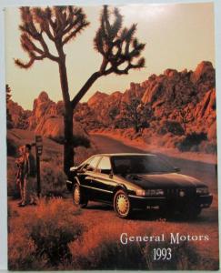 1993 General Motors New Model Year GM Cars Sales Brochure