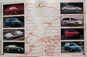 1993 General Motors New Model Year GM Cars Sales Brochure