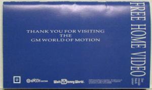 1994 GM World of Motion Souvenir Brochure - Walt Disney World Epcot Center