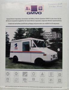 1987-1994 GM Government and Military Operation GMVO Ad Sheet