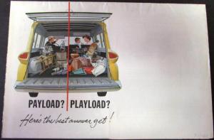 1960 Chevrolet Truck Suburban Carryall Sales Folder Mailer Original