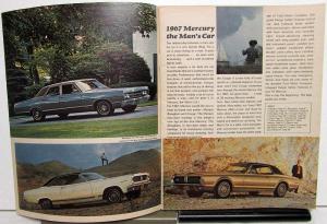 1967 Mercury Dealer Full Line Sales Brochure Marquis Cyclone Cougar Capri Comet