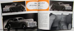 1940 Hudson Dealer Sales Brochure Six Eight Super Country Club Original