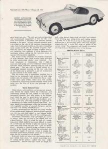 1949 Frazer-Nash Sports and Competition Models The Motor Article Reprint