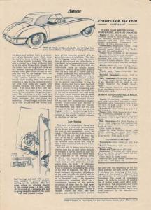 1950 Frazer-Nash for 1950 Autocar Article Reprint