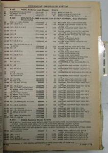 1985-1986 GMC Chevrolet CK 1987-1991 RV Light Truck Parts and Illustration Book