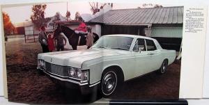 1968 Lincoln Dealer Sales Brochure Continental Features & Options Cutout Cover
