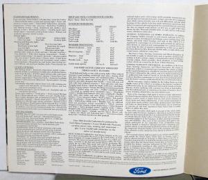 1968 Lincoln Dealer Sales Brochure Continental Features & Options Cutout Cover
