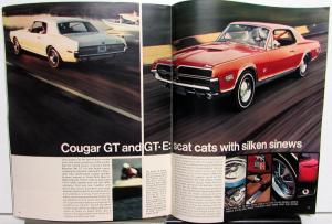 1968 Mercury Dealer Full line Brochure Montego Cyclone Cougar Monterey Montclair