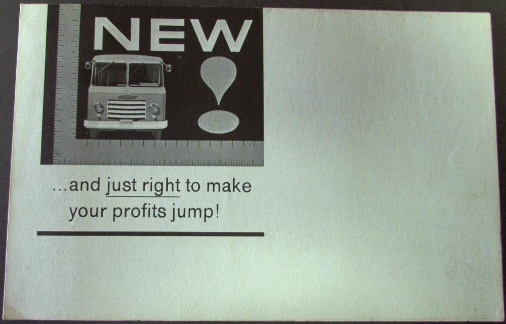 1960 Chevrolet Route Delivery Panel Van Truck Sales Folder Original