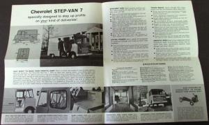 1960 Chevrolet Route Delivery Panel Van Truck Sales Folder Original