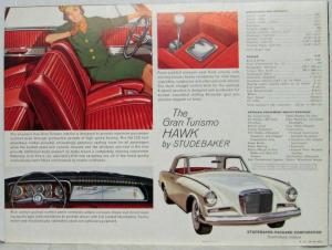 1962 Studebaker Gran Turismo HAWK Color Sales Folder REVISED