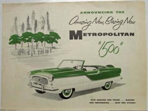 1956 AMC Metropolitan 1500 Amazing and Blazing New Sales Folder - Canadian