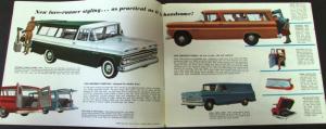 1960 Chevrolet Truck Suburban Carryalls Panel Sales Brochure Original