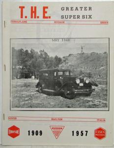Terraplane Hudson Essex THE Greater Super Six Newsletter May 1968 Edition