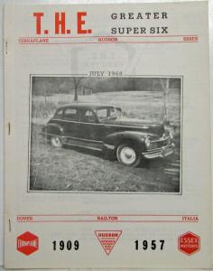Terraplane Hudson Essex THE Greater Super Six Newsletter July 1968 Edition