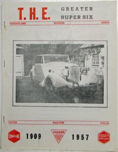 Terraplane Hudson Essex THE Greater Super Six Newsletter September 1968 Edition
