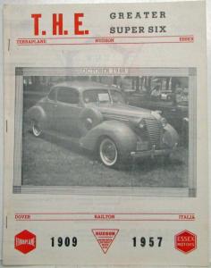 Terraplane Hudson Essex THE Greater Super Six Newsletter October 1968 Edition
