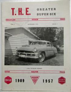 Terraplane Hudson Essex THE Greater Super Six Newsletter December 1969 Edition