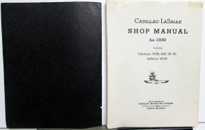 1939 Cadillac La Salle Service Shop Manual 39-61 60S 75 90 39-50 Rare Original