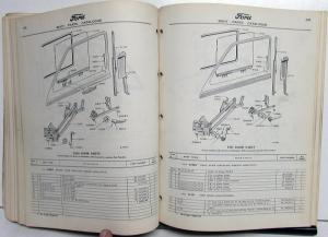1944-1952 Ford Dealer Cars & Trucks Body Parts Book Catalog Repair Original