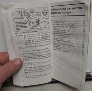 1993 Ford Ranger Truck Owners Manual Care & Operation Instructions