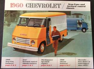 1960 Chevrolet Truck Step Van Forward Control Chassis Sales Brochure Original