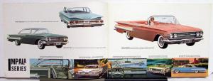 1960 Chevrolet Canadian Dealer Sales Brochure Full Line Impala Bel Air Corvette