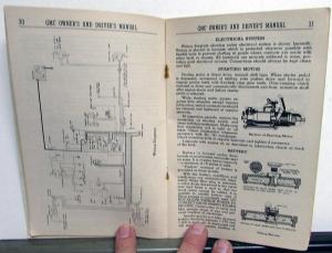 1941 GMC Truck Owners Manual Care & Op CC 100 150 250 300 350 Orig