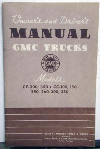 1942 GMC Truck Owners Manual Care & Op CC 100 150 250 300 350 CF Reproduction