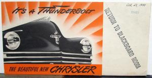 1942 Chrysler Sales Brochure Thunderbolt