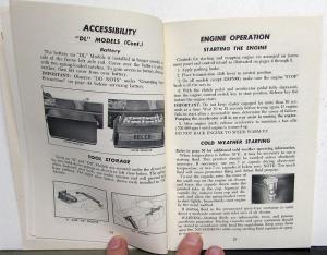 1965 GMC Toro-Flow Diesel Trucks Owners Manual Care & Op  Medium Duty 3500-5000