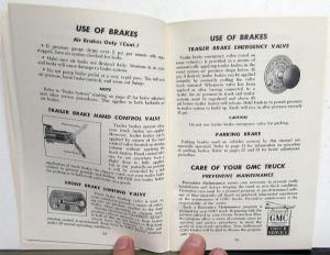 1965 GMC Toro-Flow Diesel Trucks Owners Manual Care & Op  Medium Duty 3500-5000