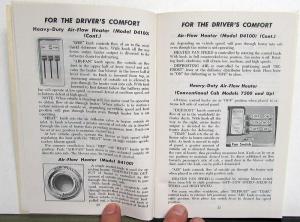 1966 GMC Diesel Powered Trucks Owners Manual Care & Op Series 53 & 71 Models