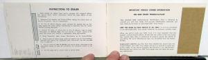 1967 GMC Gas & Diesel Trucks Owner Protection Plan Booklet L3500-4000 4500-9500
