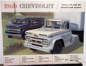 1960 Chevrolet Truck Series 70 80 Chassis Cab Sales Brochure Original