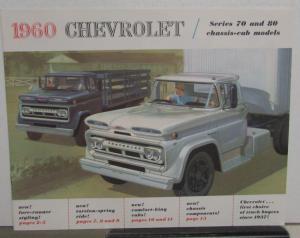 1960 Chevrolet Truck Series 70 80 Chassis Cab Sales Brochure Original
