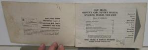 1968 GMC Truck Owners Manual Care & Op Gasoline Models 1500-3500 Pickups