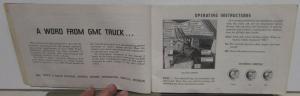 1968 GMC Truck Owners Manual Care & Op Gasoline Models 1500-3500 Pickups