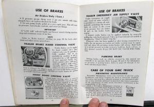 1968 GMC Truck Owners Manual Care & Op Gasoline Models 4000 Thru 9501