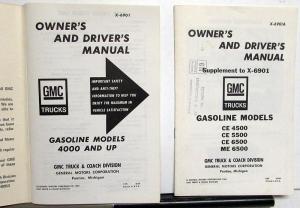 1969 GMC Truck Owners Manual Care & Op Gasoline Models 4000 Thru 9500 HD